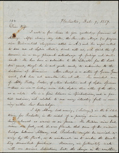 Letter from William Lloyd Garrison, Rochester, [NY], to Helen Eliza Garrison, Feb. 9, 1857