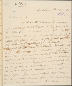 Thumbnail for Letter from Edmund Quincy, Dedham, [Massachusetts], to Samuel May, 1846 Feb[ruary] 25