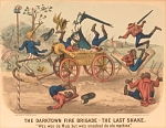 Lithograph, "The Darktown Fire Brigade: The Last Shake" (2)