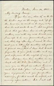 Letter from William Lloyd Garrison, Boston, [Mass.], to Fanny Garrison Villard, June 30, 1865