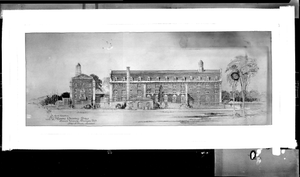 North Elevation--Women's Dormitory group--Howard University, Washington, D.C. [cellulose acetate photonegative]