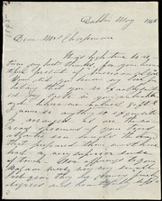 Letter to] Dear Mrs. Chapman [manuscript