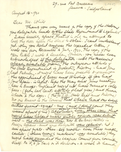 Letter from Anna Graves to W. E. B. Du Bois