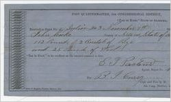 Receipt for payment from John Cocke to B. J. Curry for taxes, Greene County, Alabama, November 7, 1863