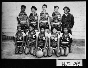 Photograph of Girl's Basketball Team, Eatonton, Putnam County, Georgia, 1952