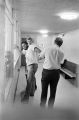 Sergeant Clifford Vasser and Lieutenant Doug Acker booking Anthony Ray Hinton on capital murder charges at the city jail in Bessemer, Alabama.