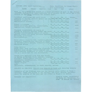 MCHR form for media watch.