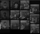 Set of negatives by Clinton Wright including baby contest, Doolittle basketball, and Mrs. Coleman, 1971