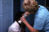 Injured man at a prison hospital