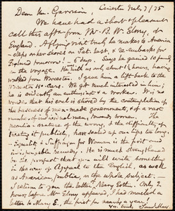 Letter from Samuel May, Jr., Leicester, [Mass.], to William Lloyd Garrison, July 7 / [18]75