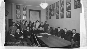 Financial Board of the A.M.E. Church 1928-1932 Financial Dept. Washington, D.C. Apr. 16 '30 [acetate film photonegative, banquet camera format.]