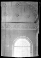 Closeup of ceiling fresco, Baptist church, Beaufort