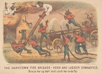 Lithograph, "The Darktown Fire Brigade: Hook and Ladder Gymnastics"