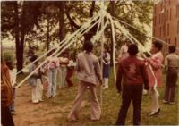 Children Behind YWCA with Games