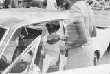 Josephine Bradford arriving at Holt Street Baptist Church in Montgomery, Alabama, before her wedding to Walter Bradley.