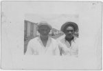 [Roger Mathews and Booker T. Sapps, half-length portrait, Belle Glade, Florida]