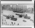 Moscow--47th October Revolution anniversary celebrations, Moscow garrison parade on the Red Square Giant rockets able to hit targets at a long distance from object under attack /