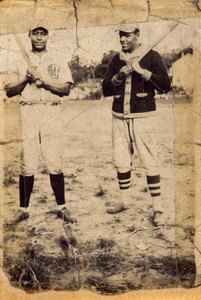 Anacostia ACs baseball players posing with bats