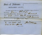 Montgomery County, Alabama Slave Holder Affidavits: October 4, 1861