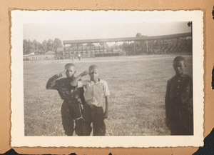 Photographs of Boy Scouts saluting, Georgia