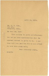 Letter from W. E. B. Du Bois to H. M. Bond