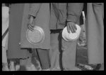 [Untitled photo, possibly related to: Negroes in the lineup for food at mealtime in the camp for flood refugees, Forrest City, Arkansas]