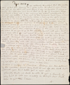 Letter from Deborah Weston to Anne Warren Weston, [13 Feb. 1837?]