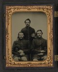 [Privates and twin brothers Bartlett and John Ellsworth with brother Samuel Ellsworth of Company A, 12th New Hampshire Infantry]