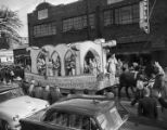 Float in an African American Mardi Gras parade in Mobile, Alabama.