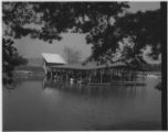 A boat dock on Chickamauga Lake in the Booker T. Washington State Park.