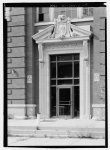 8. Detail view of doorway, south elevation - St. Elizabeths Hospital, Hitchcock Hall, 2700 Martin Luther King Jr. Avenue, Southeast / 588-604 Redwood Street, Southeast, Washington, District of Columbia, DC