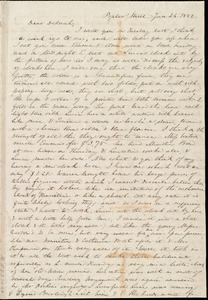 Letter from Anne Warren Weston, Poplar Street, [Boston], to Deborah Weston, Jan. 25, 1842