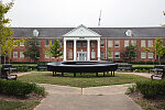 A massive, horizontal "G" sculpture on the campus of Grambling State University, a pre-eminent HBCU (historically black college or university) in rural Grambling, Louisiana