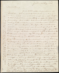 Letter from Amos Farnsworth, Groton, [Mass.], to Anne Warren Weston, 30 Aug. 1838