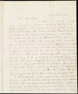 Letter from Lucy A. Browne, Sudbury, [Mass.], to Maria Weston Chapman, Oct. 19 / [18]46