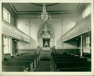 Interior view of the African Meeting House, Boston, Mass., undated