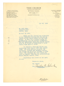 Letter from Crisis to John Orth