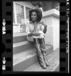 Actress Pam Grier during interview in Los Angeles, Calif., 1976