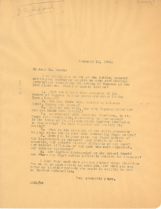 Letter from W. E. B. Du Bois to Mr. Smith