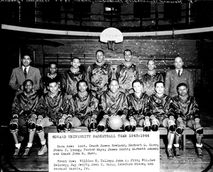 Howard University basketball team [acetate film photonegative]