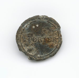 Identification button used by Thomas Porter II