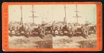 Captured guns at the Rocketts, Richmond, Va. The vessels at the docks are shipping them for transportation to Fortress Monroe