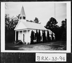 Photograph of Liberty Missionary Baptist Church, Brooks County, Georgia, ca. 1968