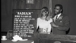 Young woman in a "Radian" mask, Los Angeles, 1986