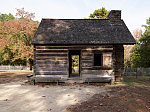 Cabin at Bennett Place, also known as Bennett Farm, a North Carolina Historic Site in Durham County