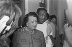 Thumbnail for Black Family Reunion originator Dorothy Height speaking at a press conference, Los Angeles, 1987