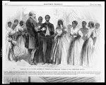 Marriage of a colored soldier at Vicksburg by Chaplain Warren of the Freedmen's Bureau