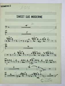 Bernstein, Leonard / TELEVISION - OMNIBUS JAZZ SHOW 1955 (ARR. Bernstein), Trombone PART used by Bernstein, Leonard.