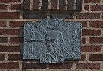 Religious decoration on the exterior of St. Nicholas Russian Orthodox Church in Chester, Pennsylvania, a close-in Philadelphia suburb that, incorporated in 1682, is the oldest city in the commonwealth, as Pennsylvania and Virginia call their states. Once a manufacturing and shipbuilding titan, Chester fell upon hard times in the 20th Century after waves of southern African-Americans moved to town in search of jobs, touching off racial unrest and massive "white flight" to fancier suburbs