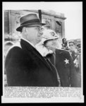 Public Safety Director Wilson Baker, left, and Dallas County sheriff Jim Clark watch Negro march to the county courthouse